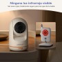 jeeber 2K/3MP Camara Vigilancia Bebe con App Movil, 5" IPS Pantalla, Rotación de 360 ​​Grados, Visión Nocturna en