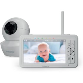 Babysense HD S2 Babyphone Camera, Monitor de vídeo para bebé con cámara y audio de 5" HD 720p, sin wifi, Luz nocturna ajustable,