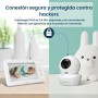 Babysense HD S2 Babyphone Camera, Monitor de vídeo para bebé con cámara y audio de 5" HD 720p, sin wifi, Luz nocturna ajustable,