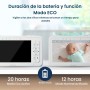 Babysense HD S2 Babyphone Camera, Monitor de vídeo para bebé con cámara y audio de 5" HD 720p, sin wifi, Luz nocturna ajustable,