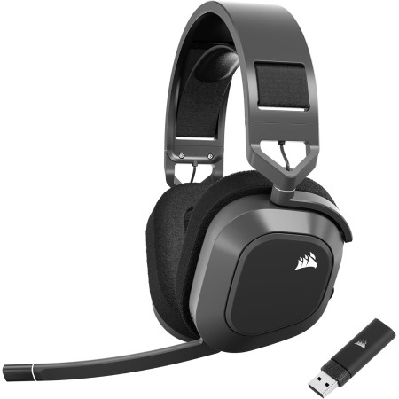 CORSAIR HS80 MAX WIRELESS Auriculares Para Juegos Multiplataforma con Bluetooth - Dolby Atmos - Micrófono de Calidad Broadcast -