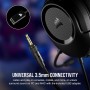 Corsair HS35 Surround v2 - Auriculares multiplataforma para juegos con cable, Dolby 7.1, micrófono omnidireccional flexible,