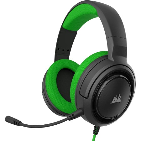 Corsair HS35 STEREO Auriculares Multiplataforma Ligeros con Cable para Juegos - Micrófono Desmontable - Controladores de