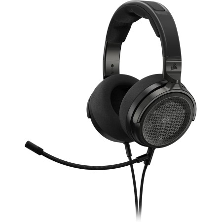 Corsair VIRTUOSO PRO Auriculares con Cable para Juegos Multiplataforma de Espalda Abierta - Micrófono Desmontable -