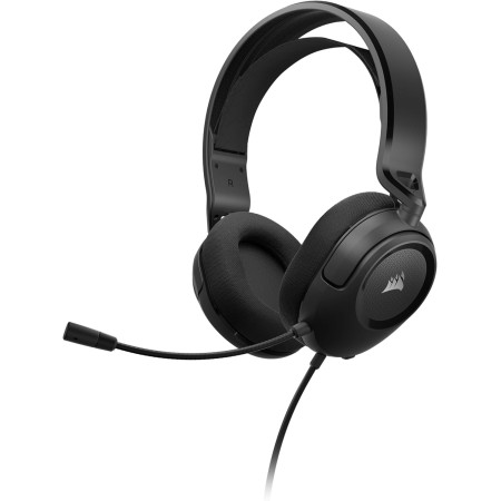 Corsair HS35 STEREO Auriculares Multiplataforma Ligeros con Cable para Juegos - Micrófono Desmontable - Controladores de