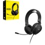 Corsair HS35 STEREO Auriculares Multiplataforma Ligeros con Cable para Juegos - Micrófono Desmontable - Controladores de