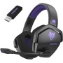 NUBWO G06 Cascos Gaming Inalámbricos con Drivers de 50 mm para PC/Ps5/Ps4/NS/Mobile,Auriculares Gaming Inalámbricos con 2.4