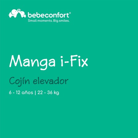 Bebeconfort Manga i-Fix, Asiento elevador, Alzador coche niño, Silla de Coche isofix, Grupo 3 para niños de 128-150 cm, de 6 a