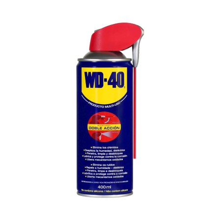 WD-40 Producto Multi-Uso- Spray 400ml-Lubrica, Afloja, Protege del óxido, Dieléctrico, Limpia metales y plásticos y Desplaza la