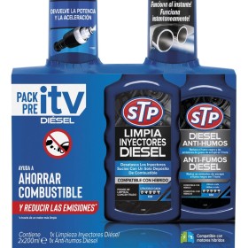 STP - PACK PRE-ITV DIÉSEL - Limpia inyectores diésel + Antihumos diésel - Reduce emisiones, ahorra combustible y recupera el