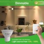 GY 12 bombillas LED GU10, 8W equivalentes a 80W, blanco neutro 4000K, 800 lúmenes, larga duración, bajo consumo, aptas para