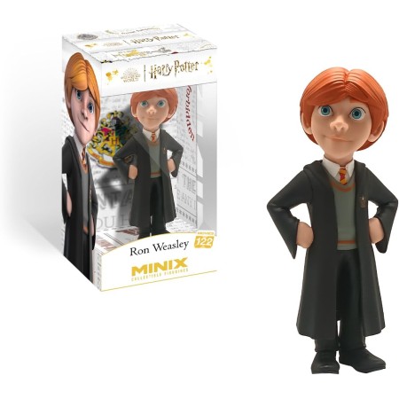 MINIX Collectible Figurines, Figura de colección 12cm, Harry Potter, Ron Weasley, Coleccionables para Exhibición, Idea de