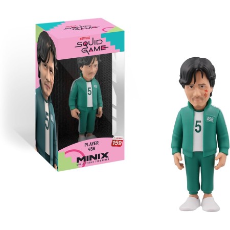 MINIX COLLECTIBLE FIGURINES, Figura de colección 12cm, El Juego del Calamar, Jugador 456, Coleccionables para Exhibición, Idea