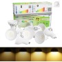 GY 12 bombillas LED GU10, 8W equivalentes a 80W, blanco neutro 4000K, 800 lúmenes, larga duración, bajo consumo, aptas para