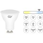 GY 12 bombillas LED GU10, 8W equivalentes a 80W, blanco neutro 4000K, 800 lúmenes, larga duración, bajo consumo, aptas para