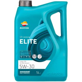 REPSOL aceite lubricante sintético de larga duración (Long Life) para coche ELITE LONG LIFE 50700/50400 5W-30 5L