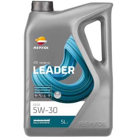 REPSOL lubricante sintético para coche LEADER C2 C3 5W-30 5L