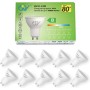 GY 12 bombillas LED GU10, 8W equivalentes a 80W, blanco neutro 4000K, 800 lúmenes, larga duración, bajo consumo, aptas para