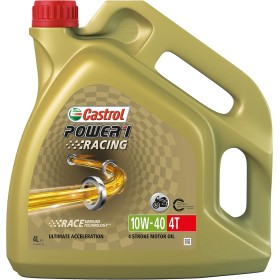 Castrol POWER1 Racing 4T 10W-40 Aceite de Moto 4L, Versión anterior