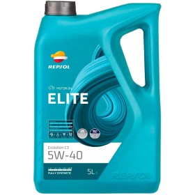 REPSOL aceite lubricante sintético para coche ELITE EVOLUTION C3 5W-40 5L