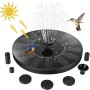 Jsdoin Fuente Solar Jardin Exterior, Bomba de Estanque Solar y 7 Boquillas, para Baño de Pájaros, Pecera, Estanque Decoración de