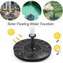 Jsdoin Fuente Solar Jardin Exterior, Bomba de Estanque Solar y 7 Boquillas, para Baño de Pájaros, Pecera, Estanque Decoración de