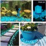 Smooce Piedras Luminosas Jardín, Piedras Decorativas Brillantes, 200 Piezas Gravilla de Sendero Patio Césped, para Acuario,