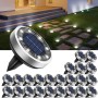 btfarm 10 Paquetes Luces Solares LED Exterior Jardin Suelo, 8 LED Luz Solar Exterior Jardin, IP65 Impermeable Lamparas Solares