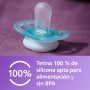 Philips Avent Ultra Start, chupetes anatómicos diseñados para recién nacidos de 0 a 2 meses, tetina simétrica de silicona, sin