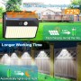 SIGRILL Luz Solar Exterior, 150LED Luces Solares Con Sensor De Movimiento, 6 Paquete Focos Solares Exterior con 3 Modos, IP65