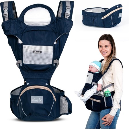 Quimets.Mochila portabebes .Portabebes ergonómico 6 en 1.Cómoda, ligera y transpirable.Porteo bebe.Porta bebes de 0 a 36