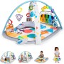 Baby Einstein, Gimansio de Actividades Musical para bebés 4en1 Kickin' Tunes con Piano, 70+ sonidos, 25+ min de música y luces,