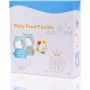 Faburo 2pcs Chupete Fruta Bebe + 9pcs Tetinas de Silicona(3 * 3), Alimentador Antiahogo Bebe, Innovador Chupete de Frutas