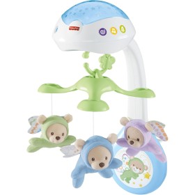 Fisher-Price Móvil Ositos Voladores - Producto para Bebés - 3 Opciones de Sonido - con 3 Ositos - Control Remoto - Regalo para