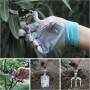 MQFORU Kit Jardineria, 4 Piezas Herramientas de Jardinería, Set Jardineria para Mujeres, Tijeras de Podar, Guantes, Paleta,