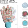 MQFORU Kit Jardineria, 4 Piezas Herramientas de Jardinería, Set Jardineria para Mujeres, Tijeras de Podar, Guantes, Paleta,