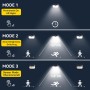 TECKNET Luz Solar Exterior, 236 LED/300° Iluminación (Ilumina 35㎡) Brillo Alto Luces Solares con Sensor de Movimiento, 3 Modes