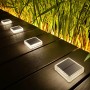 Lacasa Luces Solares Jardin, 4 Pack 30LM LED Lámpara Solar Exterior IP68 Impermeable Luz Solar del Piso Auto ON/OFF Lámparas