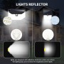 iPosible Luz Solar Exterior [2 Paquete] 300LED Súper Brillante Focos Led con Mejorado Sensor de Movimiento, IP65 Impermeable 3