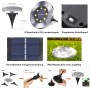 Qedertek Luz Solar Jardin 8 LED 8 Pack de Tierra, Lampara Exterior IP65 Impermeable Blanco Cálido para Césped, Patio, Camino,