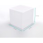 wuuhoo® LED luz de cubo Kubi con 16 colores 30-50cm, cubo LED resistente a la intemperie y regulable con mando a distancia,