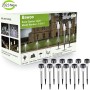 Luces Solares Jardín LED Bawoo 12 Pack Jardín Lámpara de Camino de Paisaje Iluminación de Exterior Impermeable IP65 Luce de