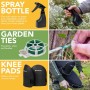 BLOSTM Juego de Herramientas Jardineria - Kit Jardineria de 11 Piezas, Kit de Jardinería Adultos Resistentes con Bolsa de