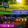 Guirnalda Luces Exterior Solar - 3 x 12M 120 LED Guirnaldas Luces Solares Exterior IP65 Impermeable Blanco Cálido 8 Modos Luces