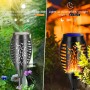 ZEYXINH Luces de Llamas Solar Exterior Jardin, 10 Piezas 20 LED Exterior Solar Luces de la Antorcha, Iluminación Efecto de Llama