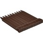 Amazon Basics – Bordura para jardín con 10 estacas, 8 cm/3 pulgadas x 12 m/40 pies, Marrón