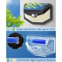 Focos LED Exterior Solares con Sensor de Movimiento IP67 Impermeable Luz Solar, Lampara con Múltiples Superficies Iluminadas