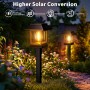 nipify Luces Solares LED Exterior Jardin, 12 Piezas Vintage Balizas Solar Impermeable, Lamparas Solares para Patio, Paisaje,