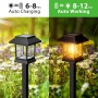 nipify Luces Solares LED Exterior Jardin, 12 Piezas Vintage Balizas Solar Impermeable, Lamparas Solares para Patio, Paisaje,