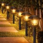 nipify Luces Solares LED Exterior Jardin, 12 Piezas Vintage Balizas Solar Impermeable, Lamparas Solares para Patio, Paisaje,